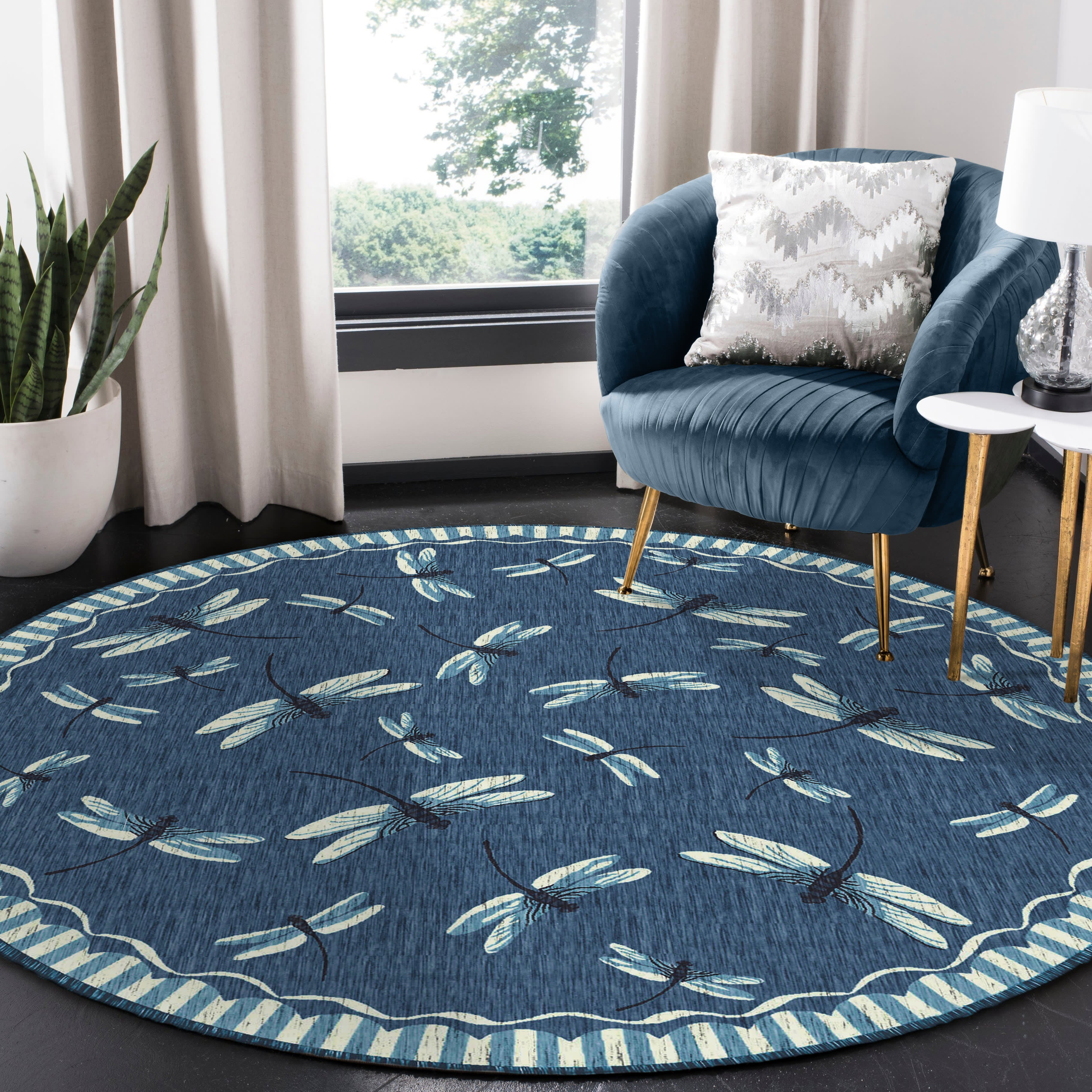 Carmel Dragonfly Indoor Outdoor Area Rug