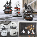 Ghosts Galore Halloween Tabletop Decor and Wall Art Bundle