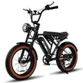Black 20" 4.0 Fat Tire Electric Bike with 48V 15Ah Battery O791435