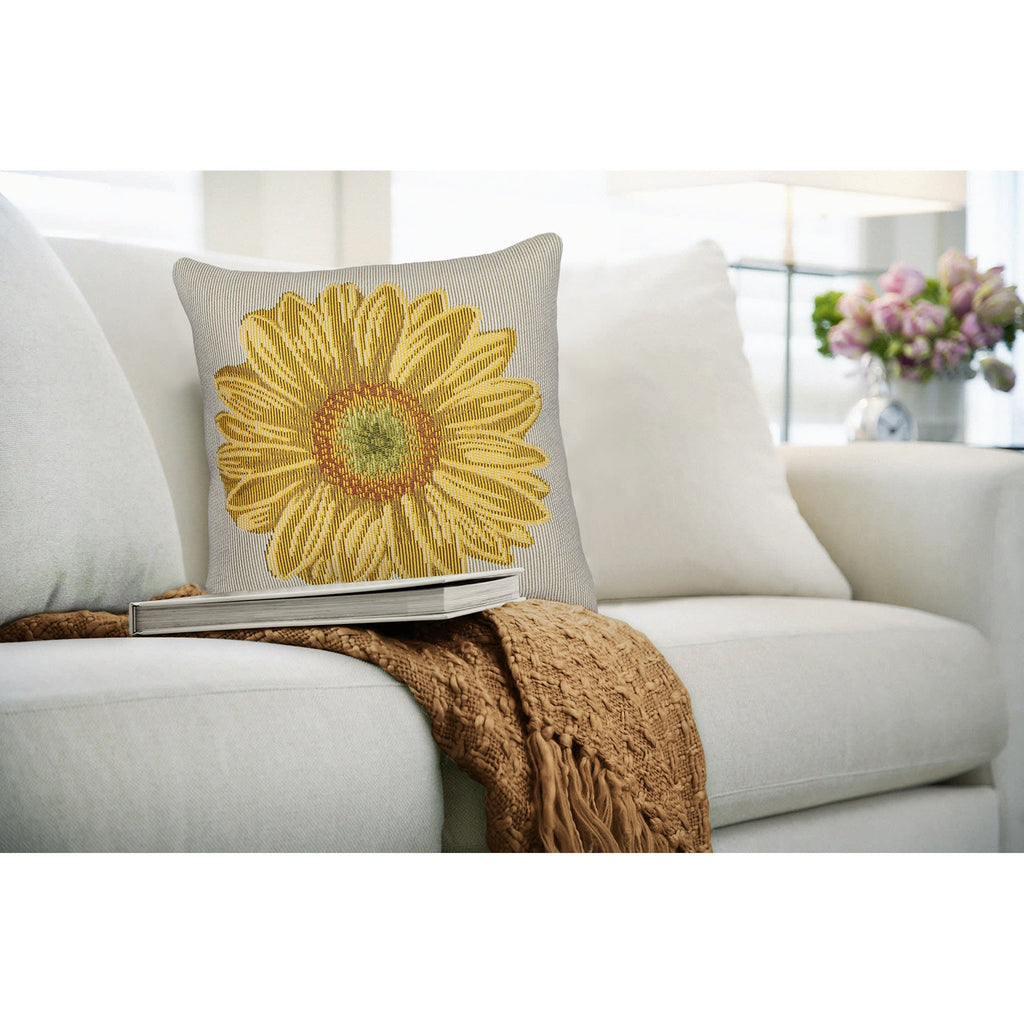 Marina Flower Indoor Outdoor Pillow