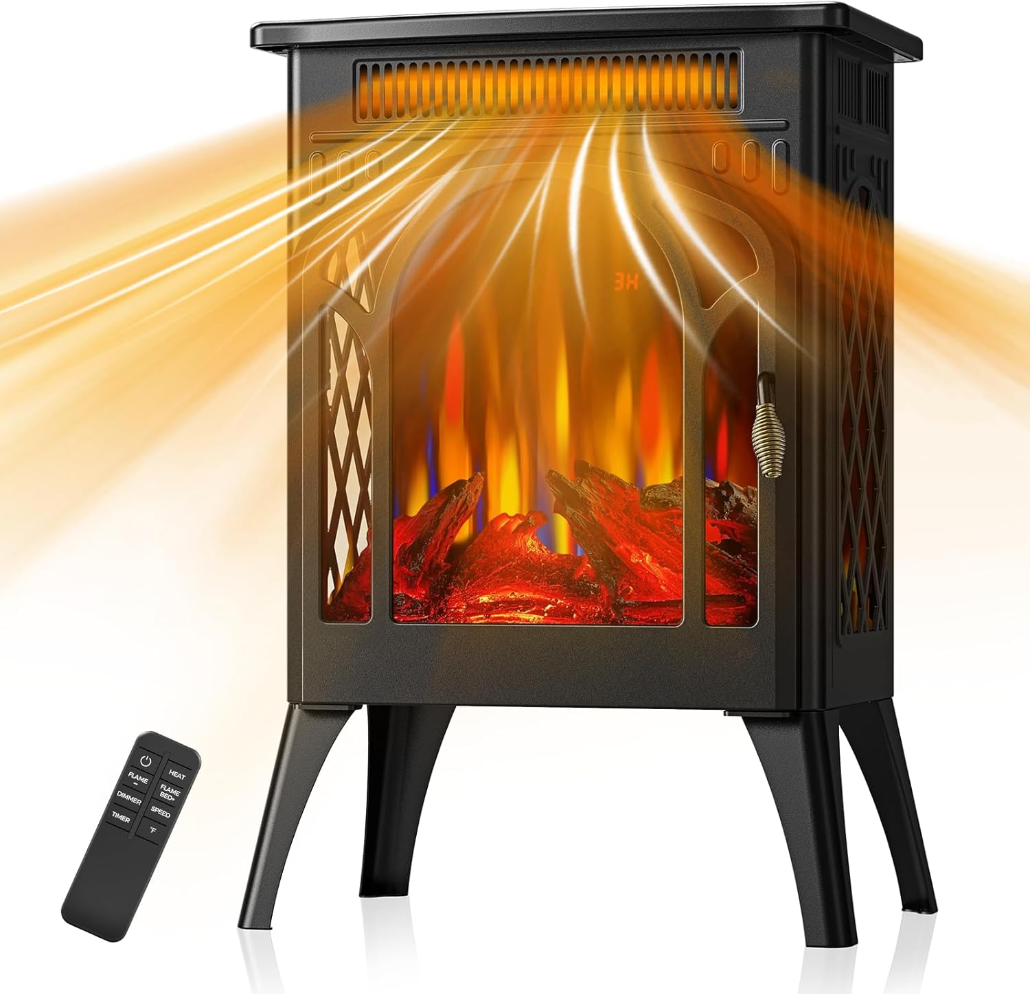 1500W Infrared Electric Stove Heater with Remote Control D77744