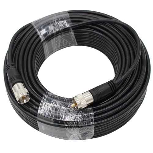 RG8X Coaxial Cable 100ft UHF PL259 Male to Male U848