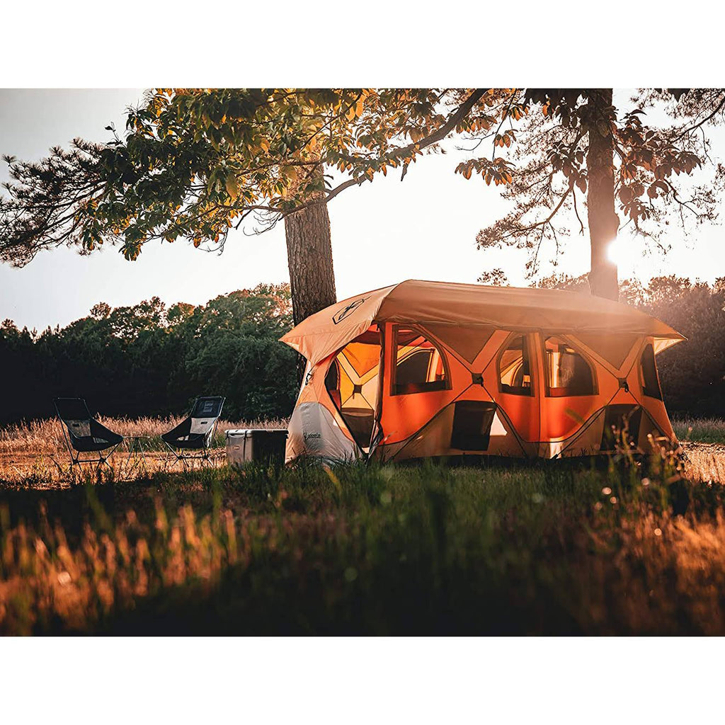 Orange 8 Person Pop Up Camping Tent G377