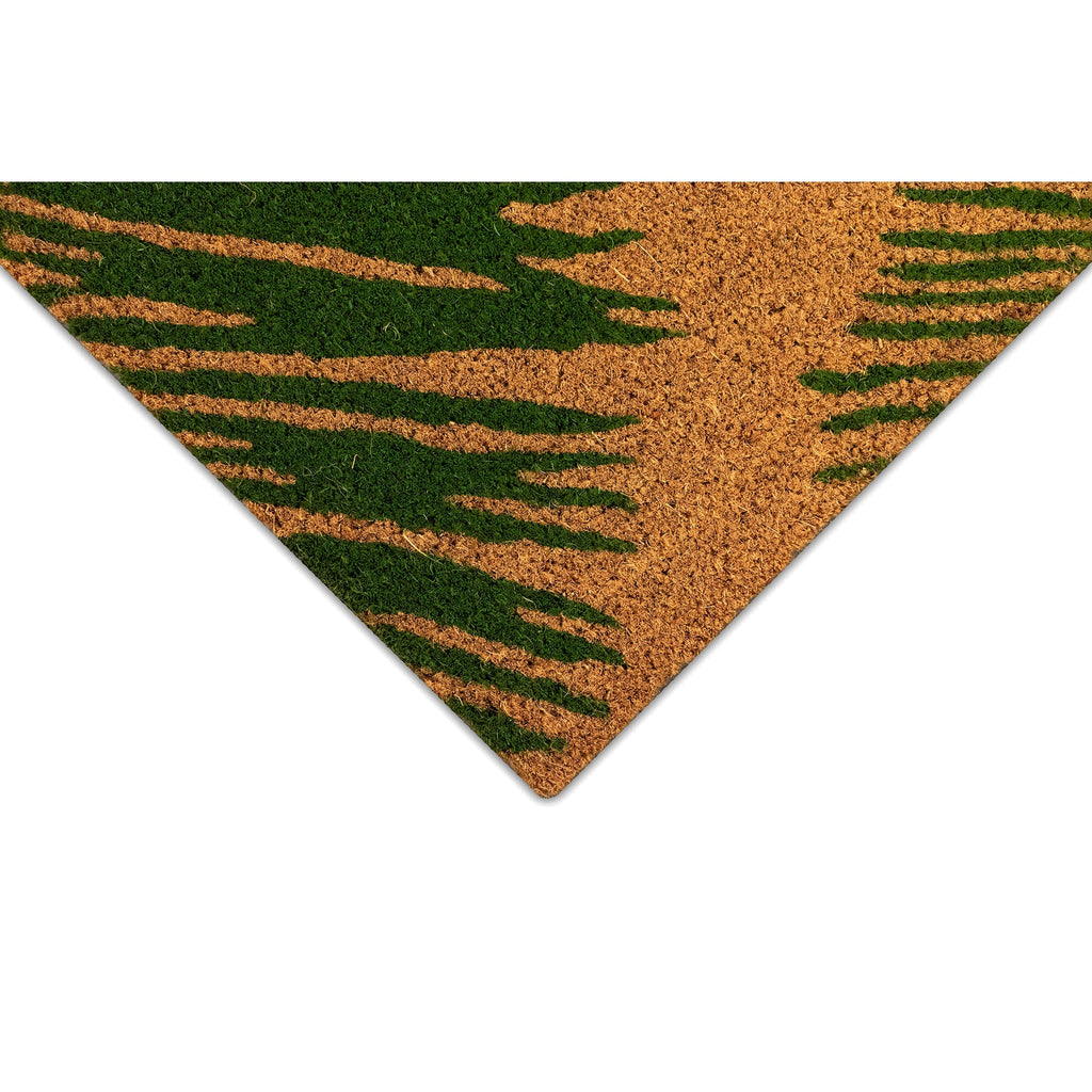 Natura Palm Border Coir Doormat with Non-Slip Backing