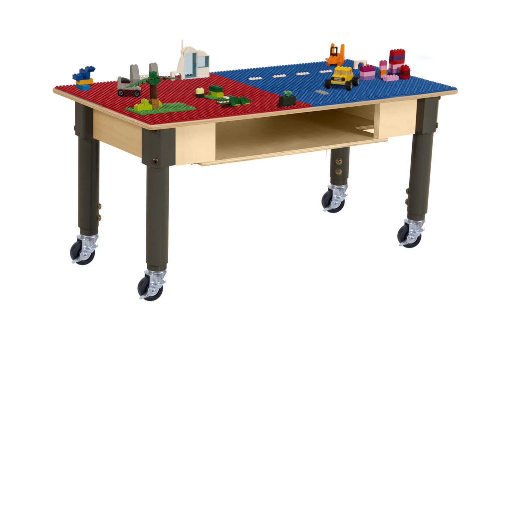 Rectangular School Activity Table with Built-in Storage Y91965