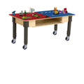 Rectangular School Activity Table with Built-in Storage Y91965