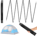 8mm 12.8ft Length Adjustable Fiberglass Tarp Poles 18 Sections N295065