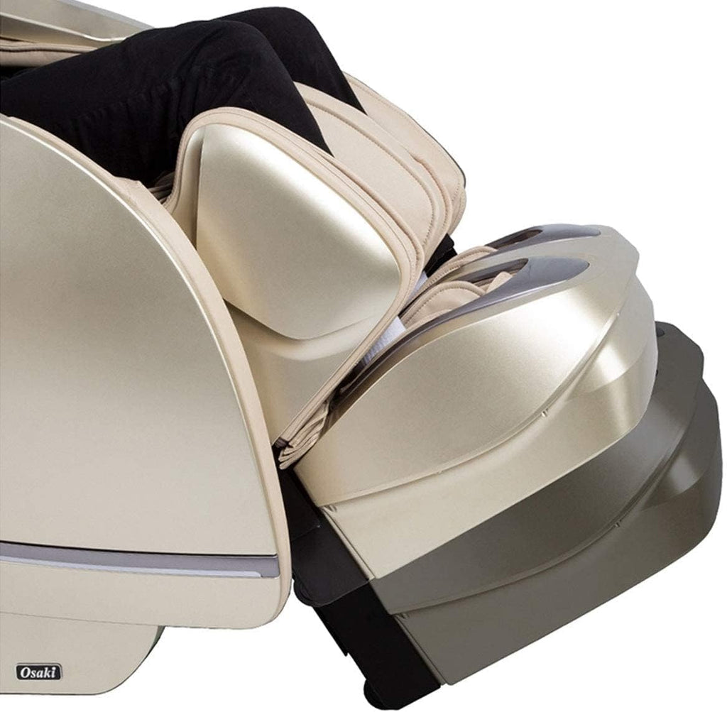 Black & Beige 3D L-Track Full Body Massage Chair I965318