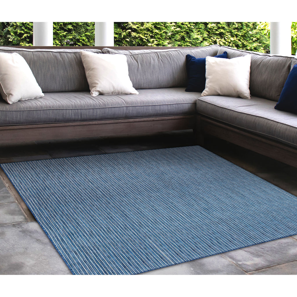 Carmel Texture Stripe Indoor Outdoor Area Rug