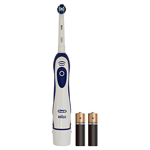 Battery Powered Toothbrush with Replaceable AA Batteries and Precision Clean Brush Head N19141