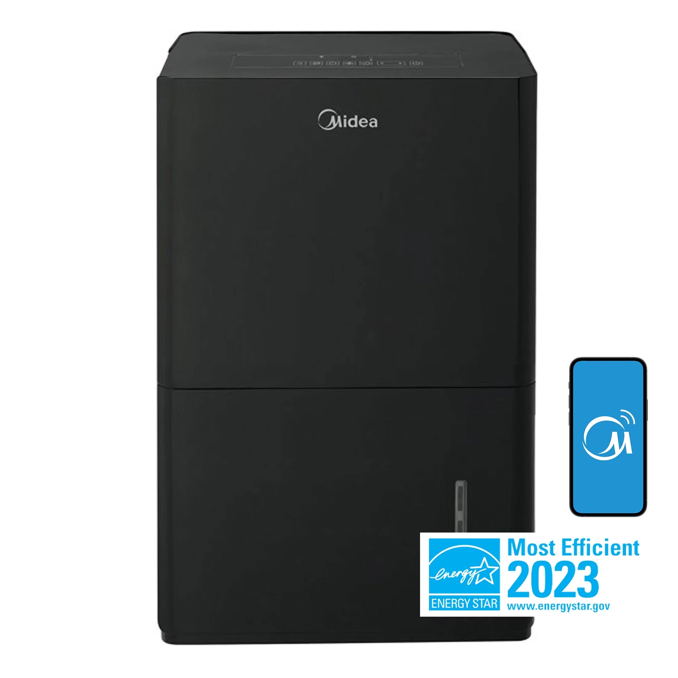 Black 50-Pint Smart Dehumidifier with Pump E77657