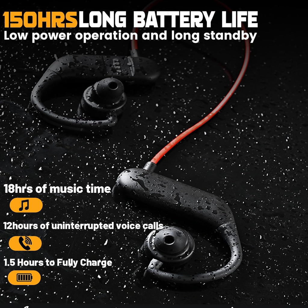 IPX8 Waterproof In-Ear Stereo Wireless Sports Headphones U77842