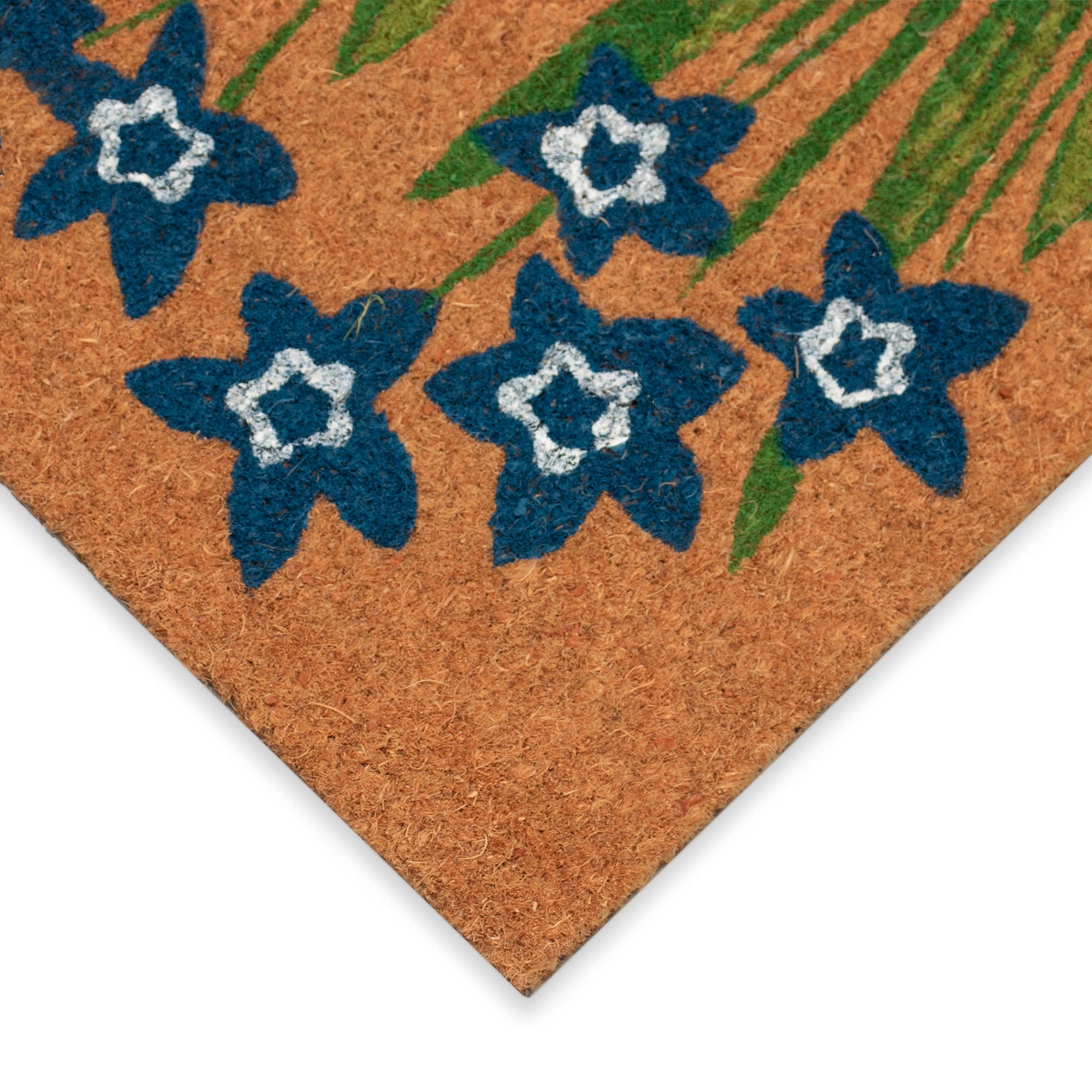 Natura Fresh Flowers Coir Doormat with Non-Slip Backing