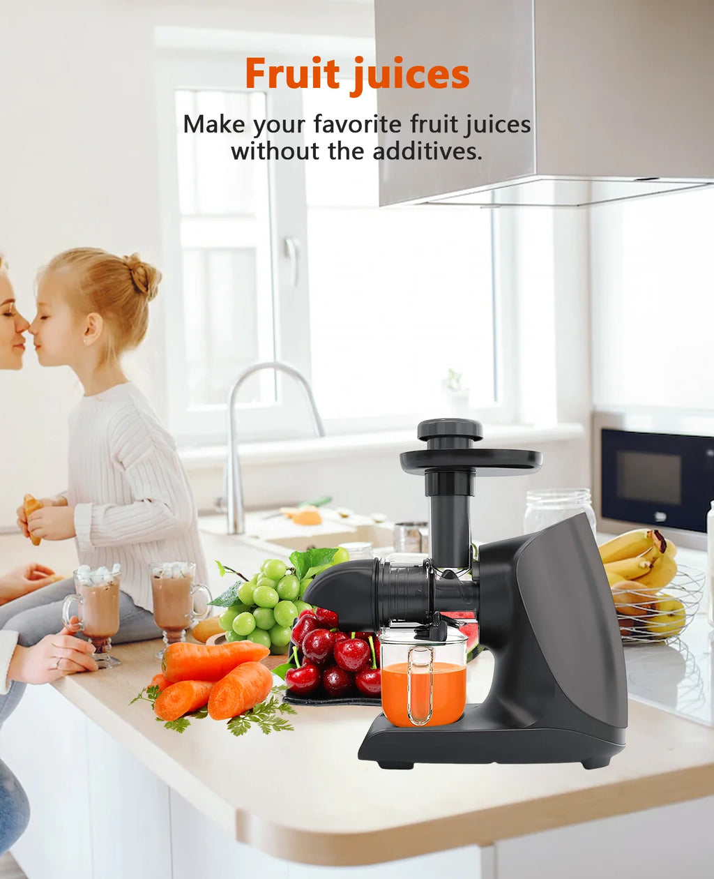 Cold Press Slow Juicer with Total Pulp Control (Black) B91145