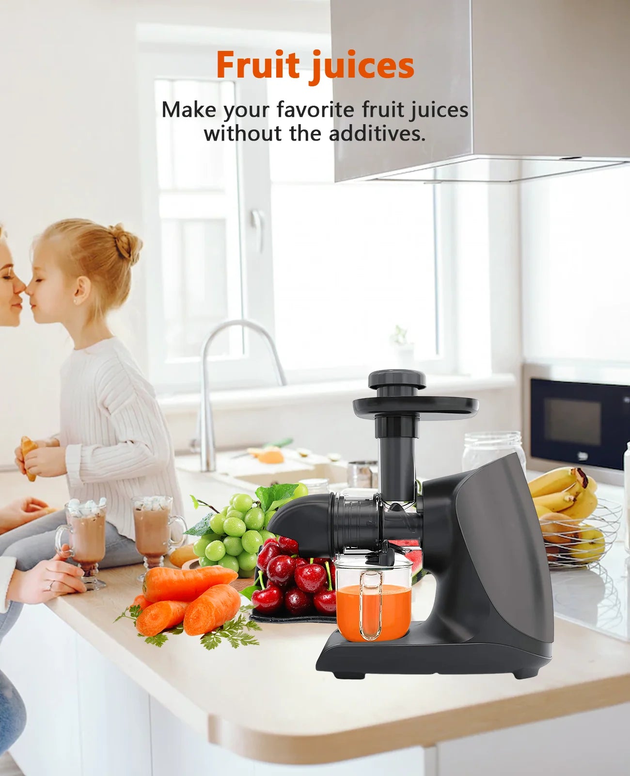 Cold Press Slow Juicer with Total Pulp Control (Black) B91145