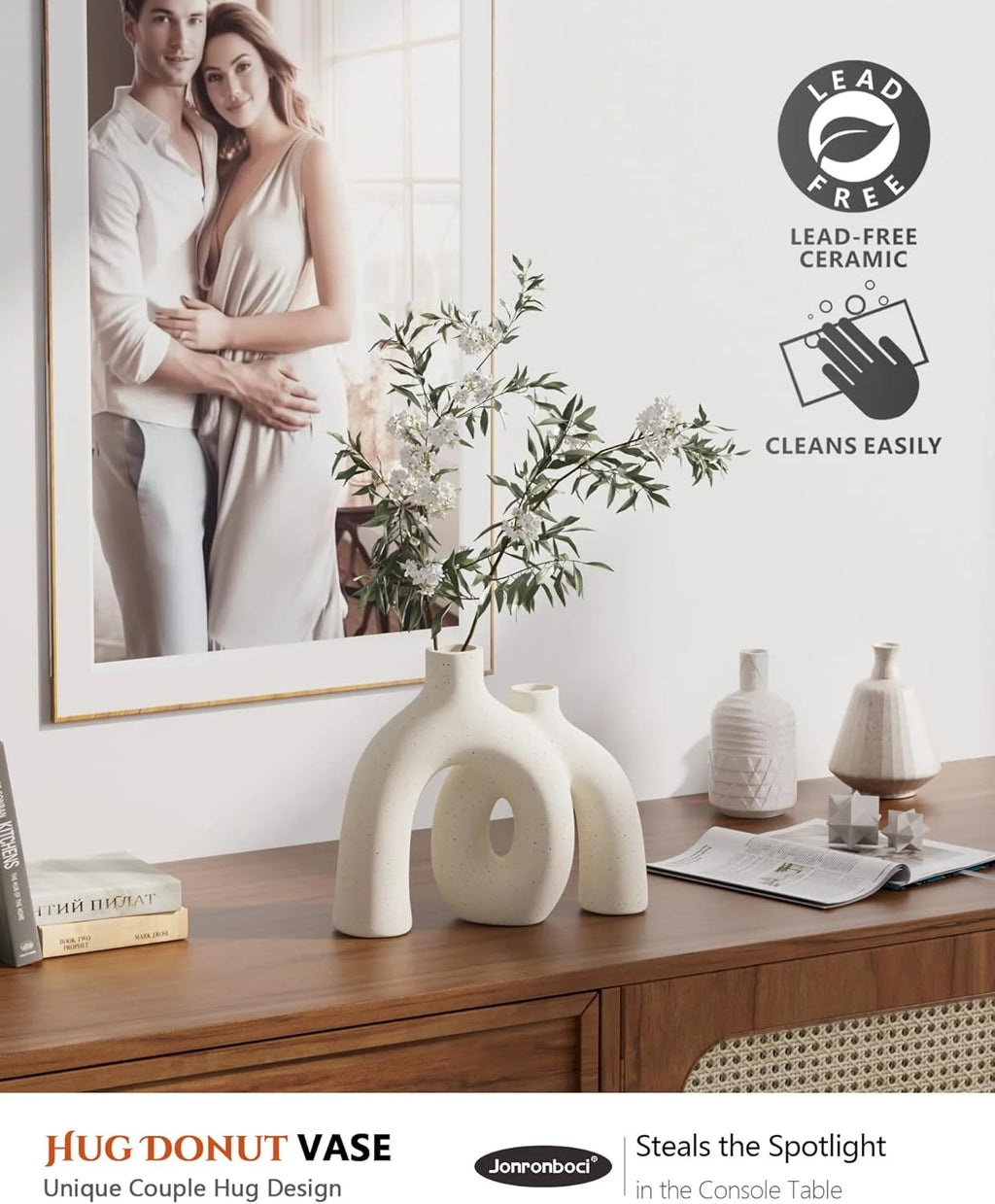 Set of 2 Ceramic Vases S472962