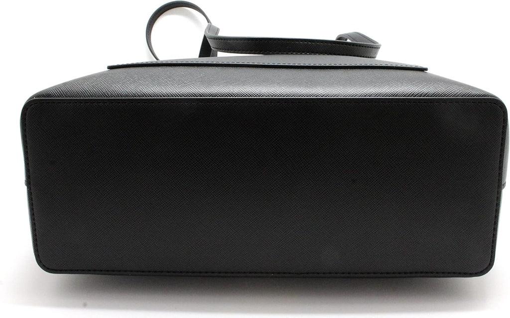 Black Leather Tote D137335