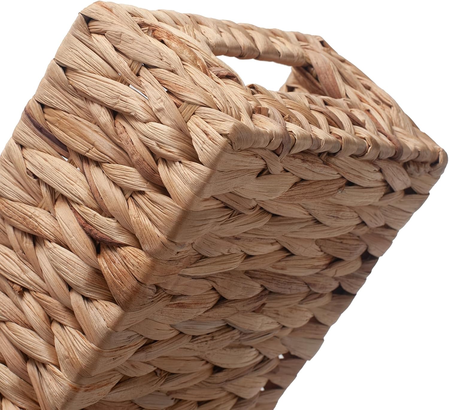 Water Hyacinth Wicker Toilet Paper Basket 14.2 x 6.5 x 3.7 inch Z316493