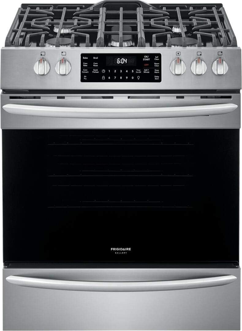 30" Gas Range with 5 Sealed Burners, True Convection Oven, Stainless Steel K4086