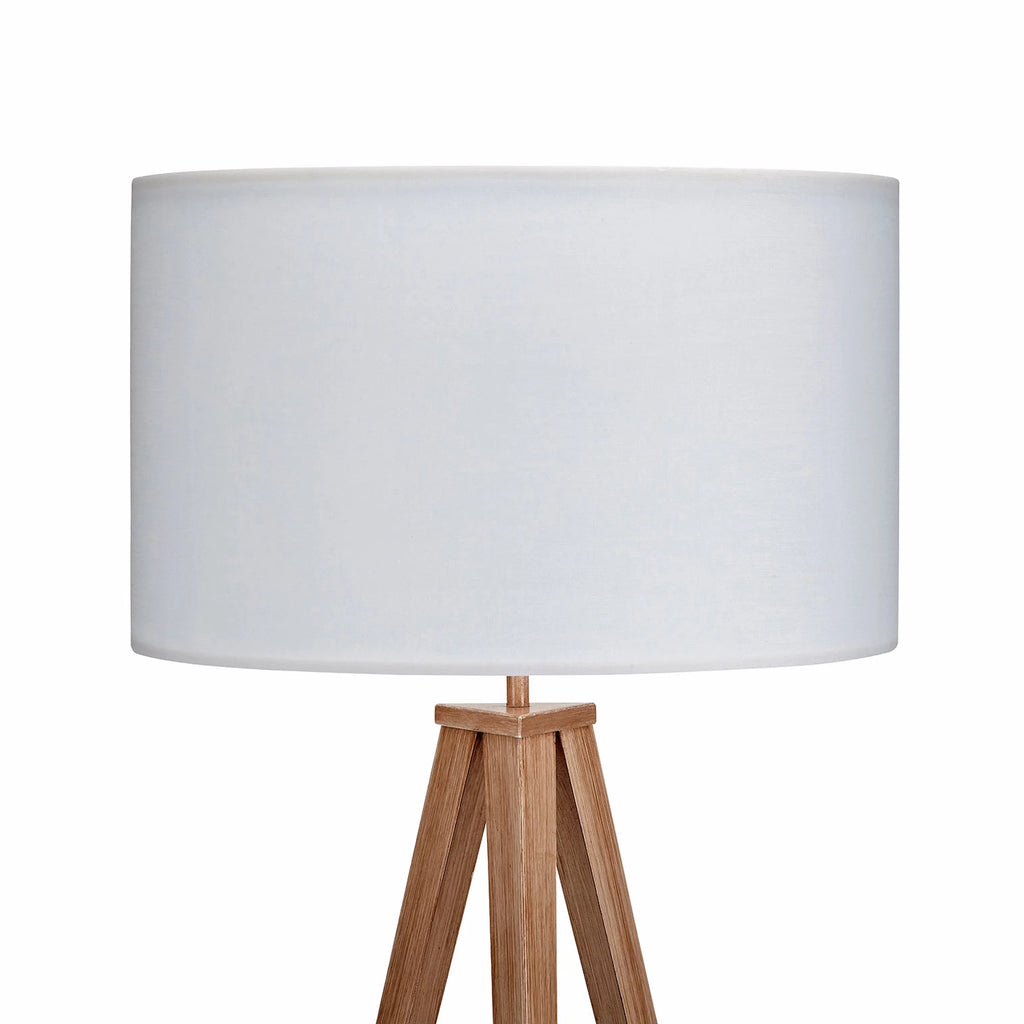 White Shade Tripod Floor Lamp J10792