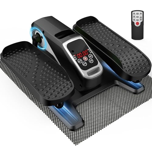 Under Desk Elliptical Machine 5 Modes 12 Speeds Low Impact Mini Electric Leg Exerciser with Non-Slip Mat V941299