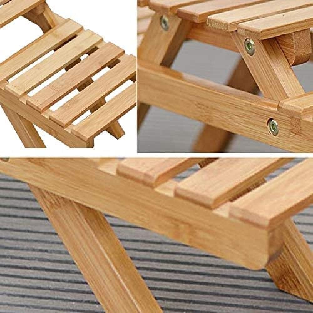 2 Tier Ladder Wood Folding Plant Stand D84652