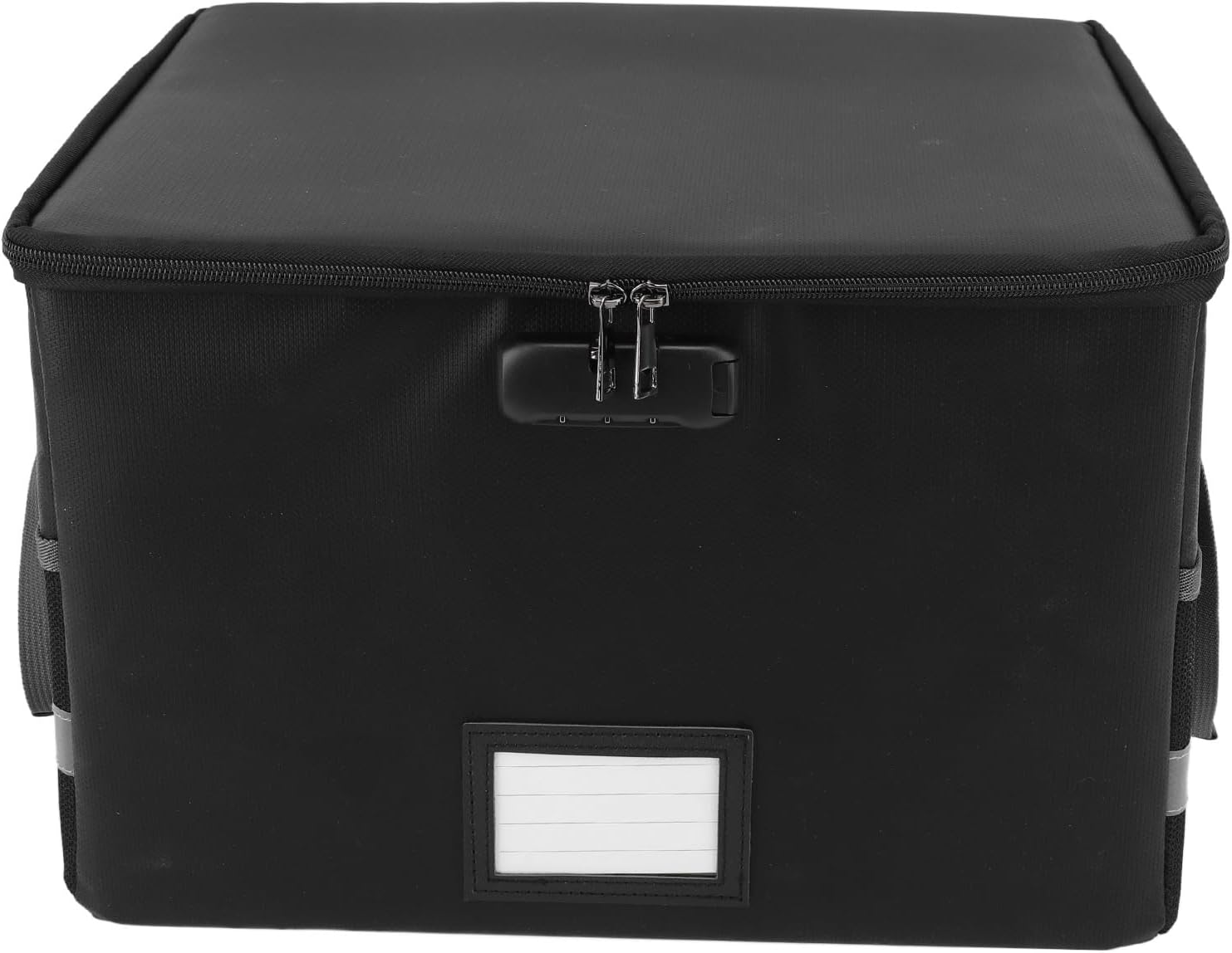 Fireproof Document Box with Lock, 15.6 x 12.2 x 10 Inches C45495