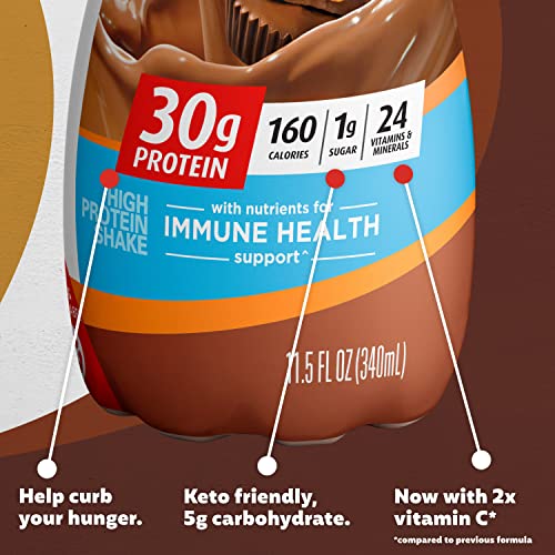 Café Latte Protein Shake 30g Protein 1g Sugar 11.5 fl oz 12 Pack A644