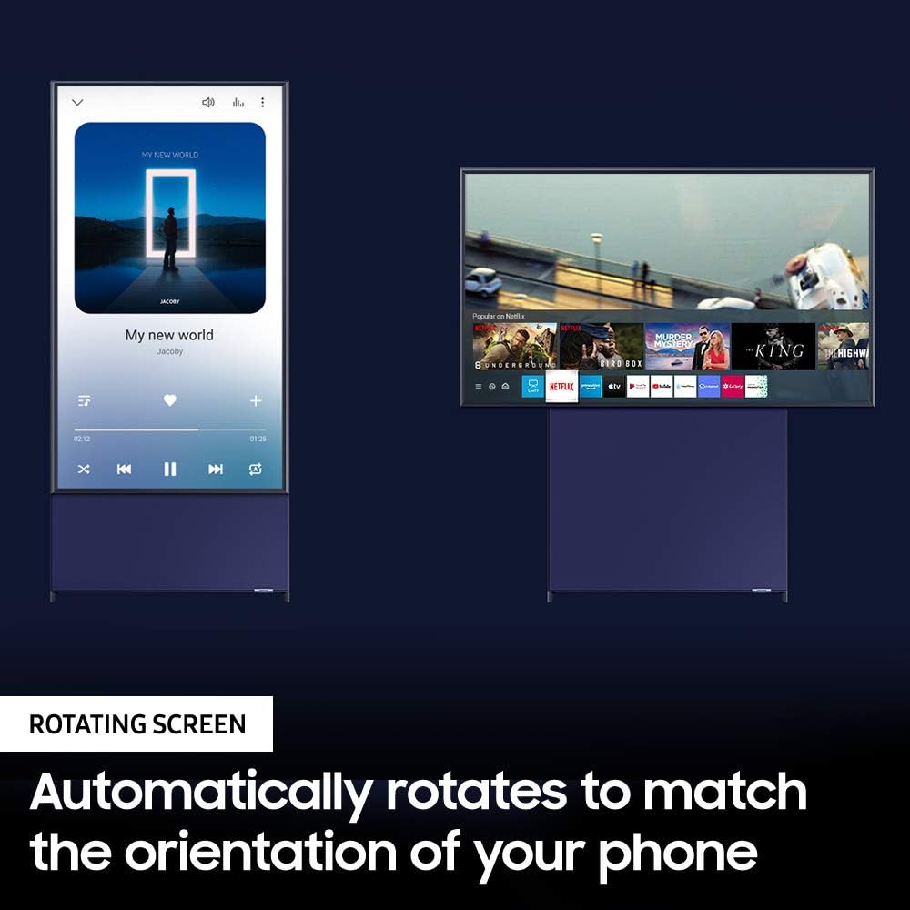 43-Inch QLED 4K Rotating Screen Matte Display Smart TV Y26028