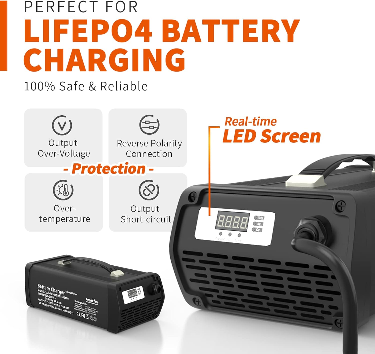 12V 200Ah LiFePO4 Battery with Built-in 100A BMS U896