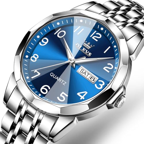 Stainless Steel Analog Quartz Date Luminous Wrist Watch G8072