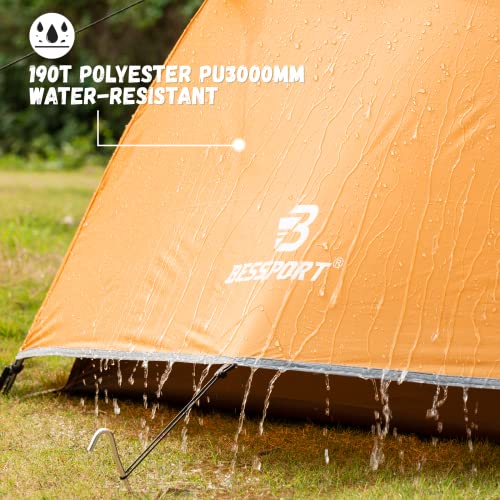 Lightweight Backpacking Tent for 2-3 Person, Waterproof Windproof Double Layer P613
