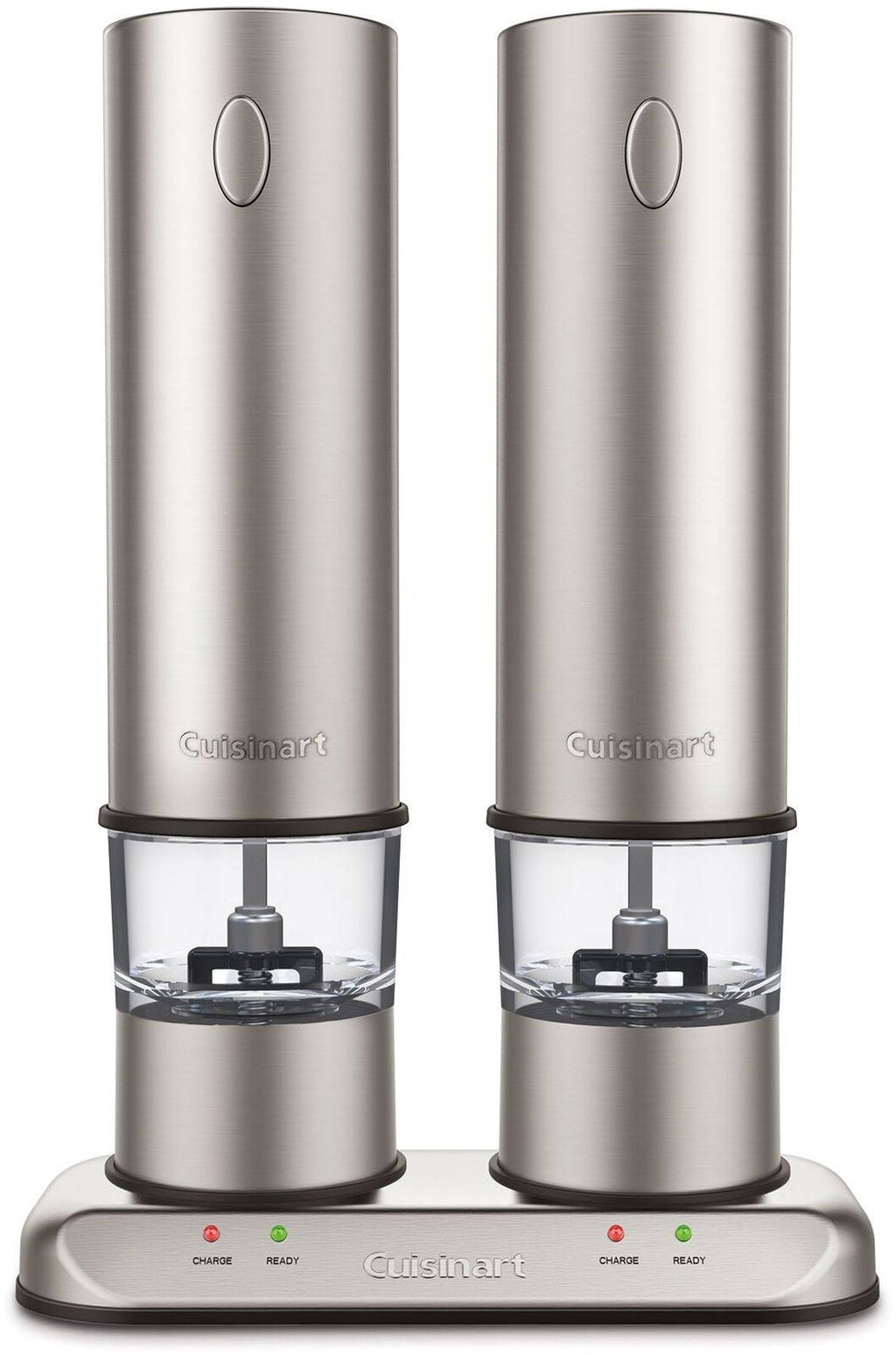 Brushed Stainless Steel Electric Salt and Pepper Mill Set C36644