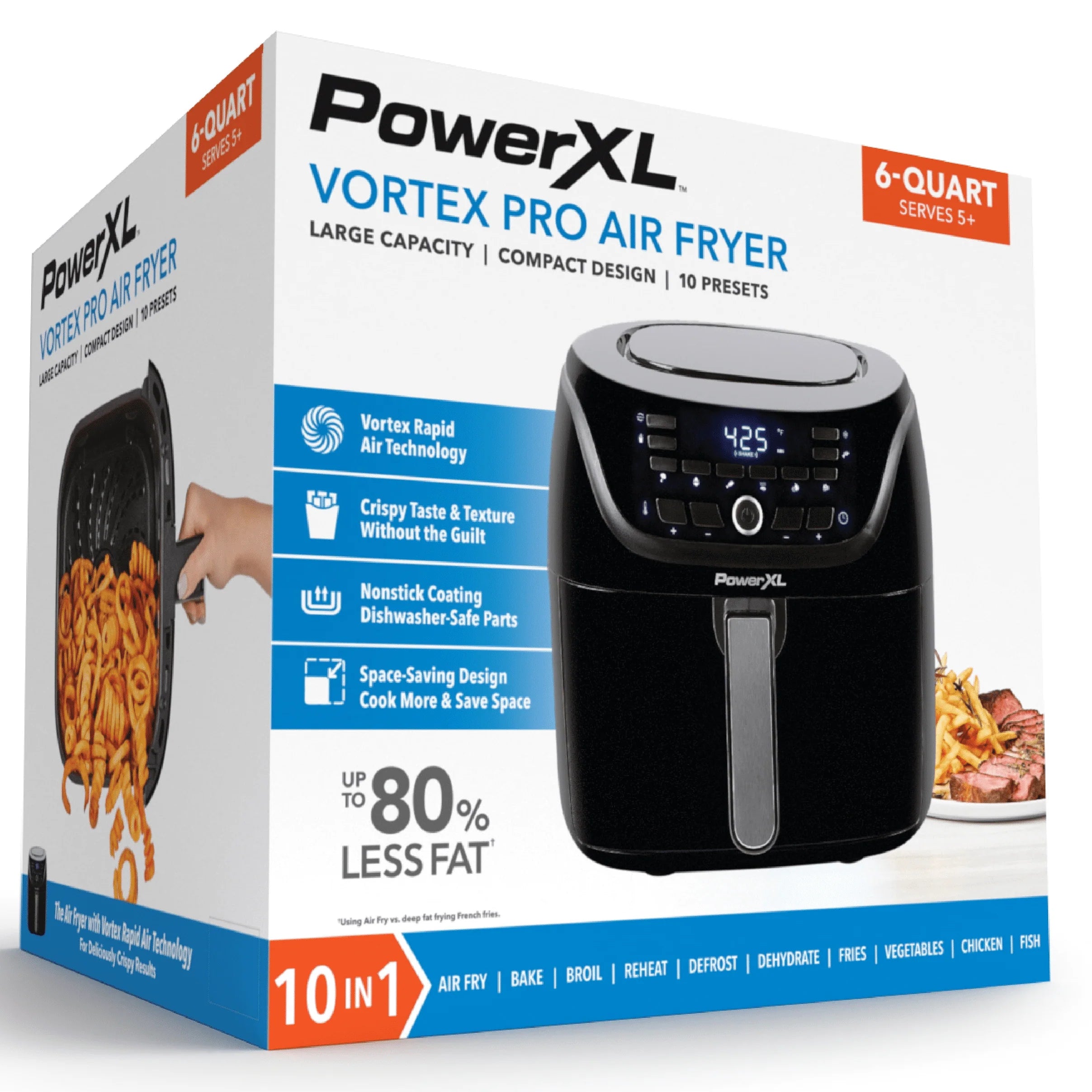 Black 6-Qt Digital Air Fryer V552032