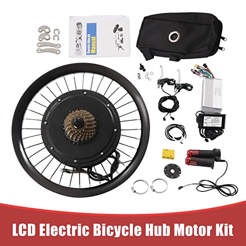 72V 2000W 560rpm Rear Wheel Electric Bike Conversion Kit with LCD Display for 20-inch Bicycles U274133
