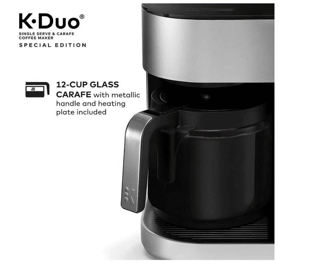 Silver Single Serve and 12-Cup Drip Coffee Maker U507