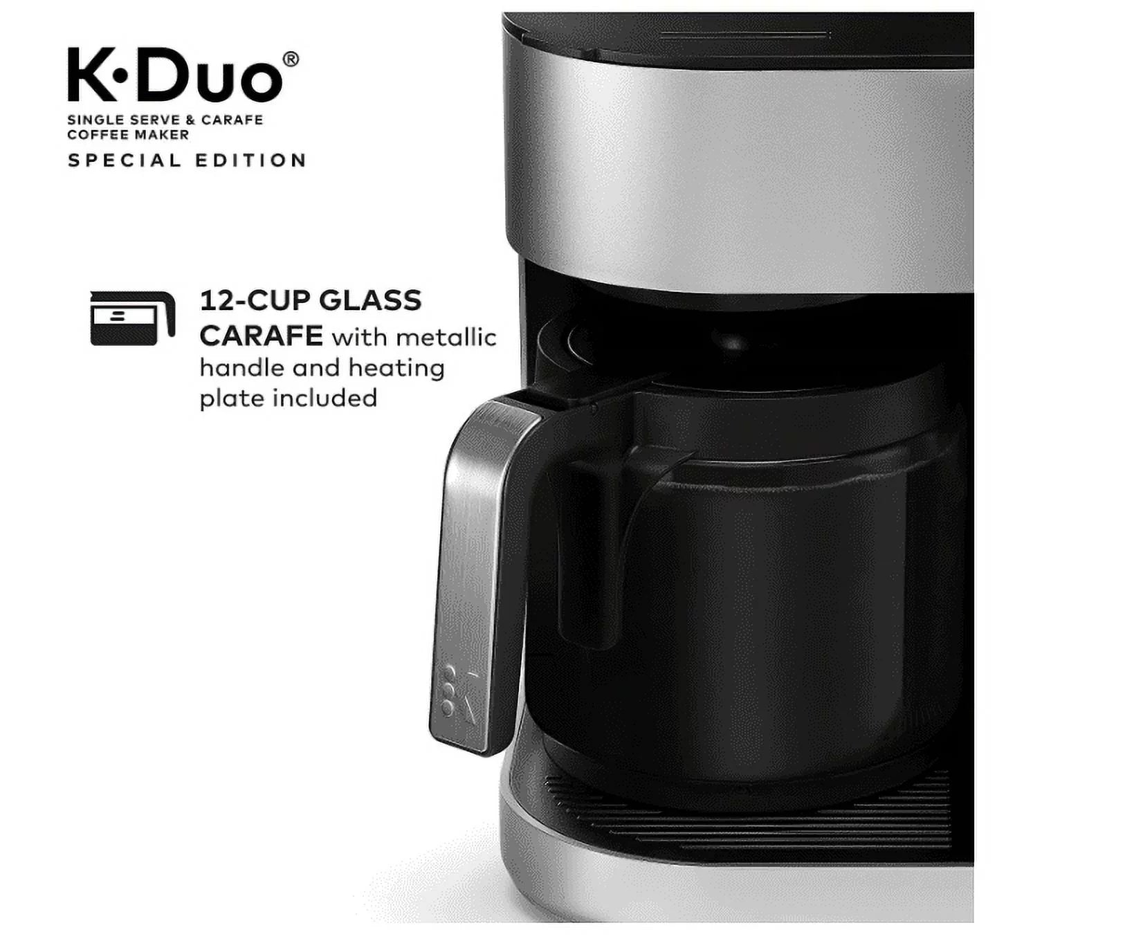 Silver Single Serve and 12-Cup Drip Coffee Maker U507