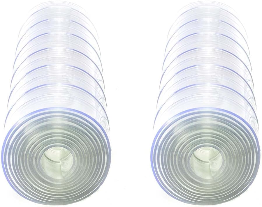 27.5" x 12" Clear Plastic Vinyl Door Flaps 2 pcs B320504