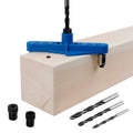 74 pcs handheld dowel jig kit 2 in 1 Center Scriber Line doweling hole jig with Wood Dowels Pins Drill Bits X164