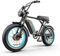 Blue 20" Fat Tire Dual Motor Electric Bike with Full Suspension & Hydraulic Disc Brake G985102