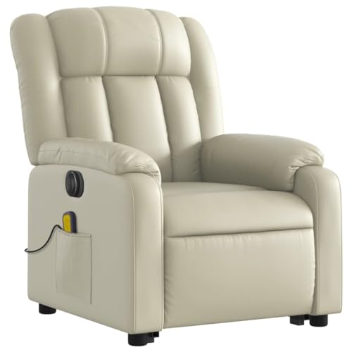 Gray Faux Leather Electric Massage Recliner Chair with Power Lift and Reclining Functions L1699