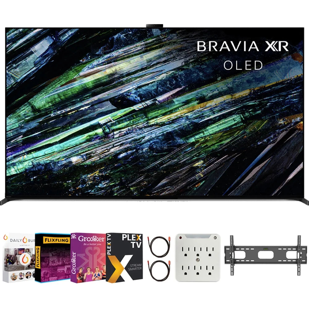 65 inch QD-OLED 4K HDR Smart TV with Google TV Bundle E6508