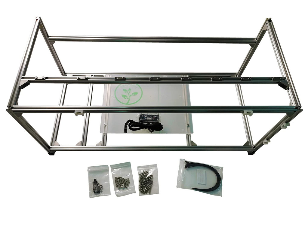 8 GPU Aluminum Mining Rig Open Air Frame Case K411