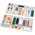 42 Pack Interlocking Plastic Drawer Organizer Tray Dividers E88509