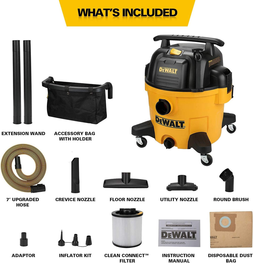 4 in 1 Poly Wet/Dry Vacuum 9 Gallon Shop Vacuum A81913