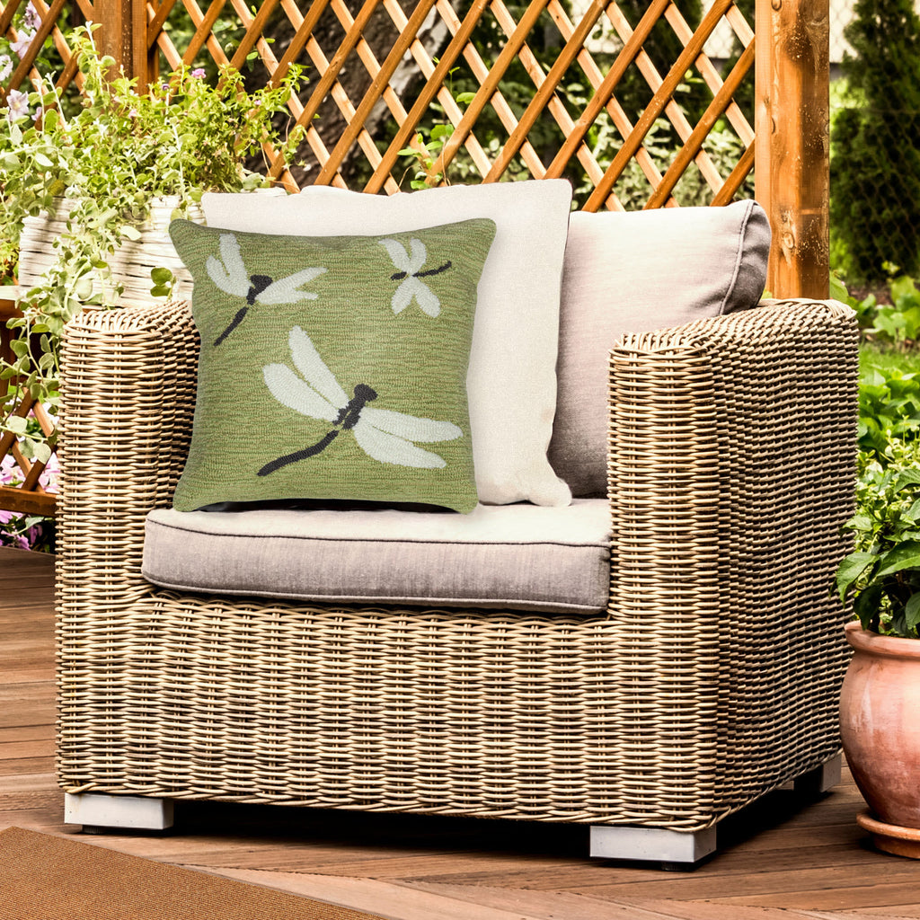 Frontporch Dragonfly Indoor Outdoor Throw Pillow