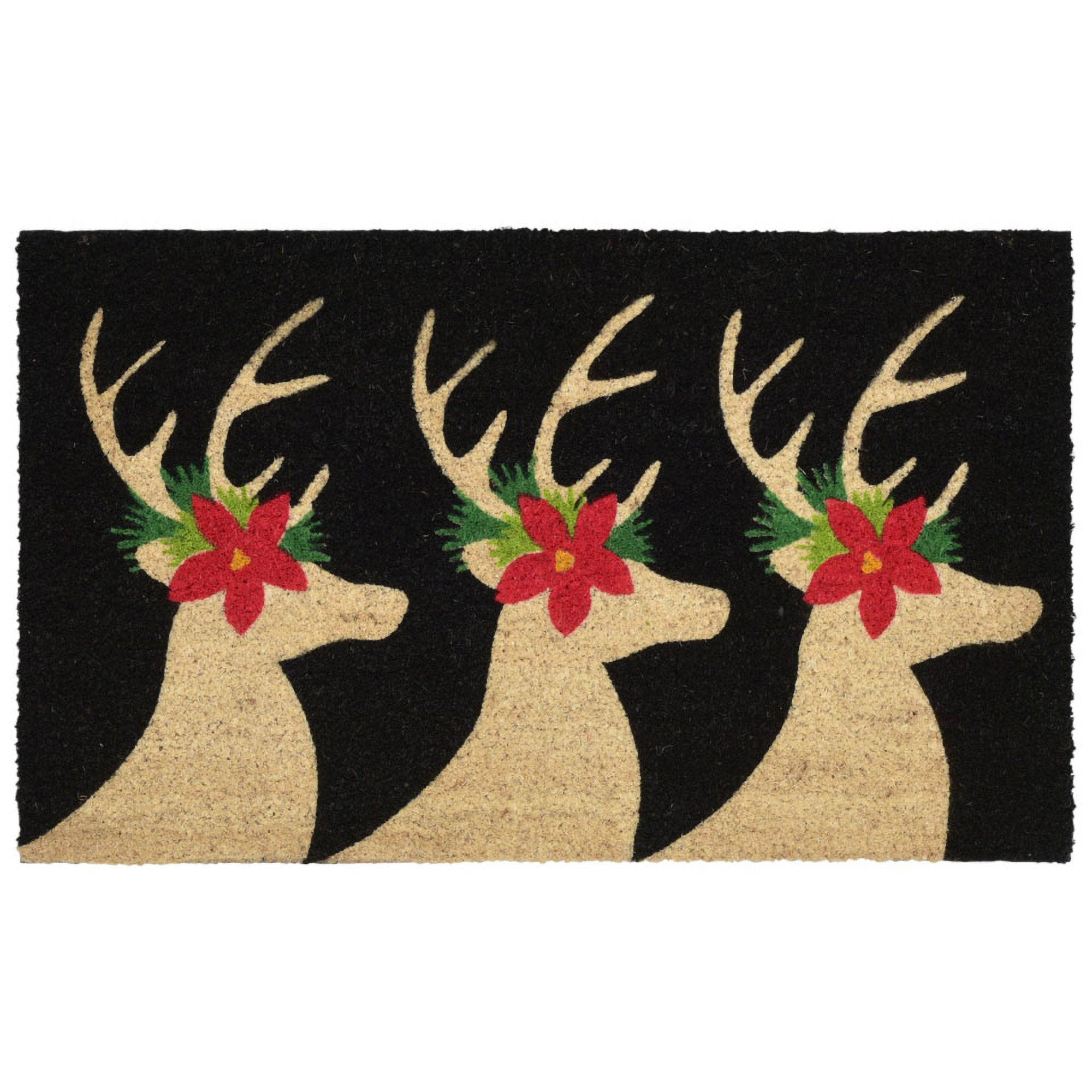 Natura Deer Coir Doormat with Non-Slip Backing