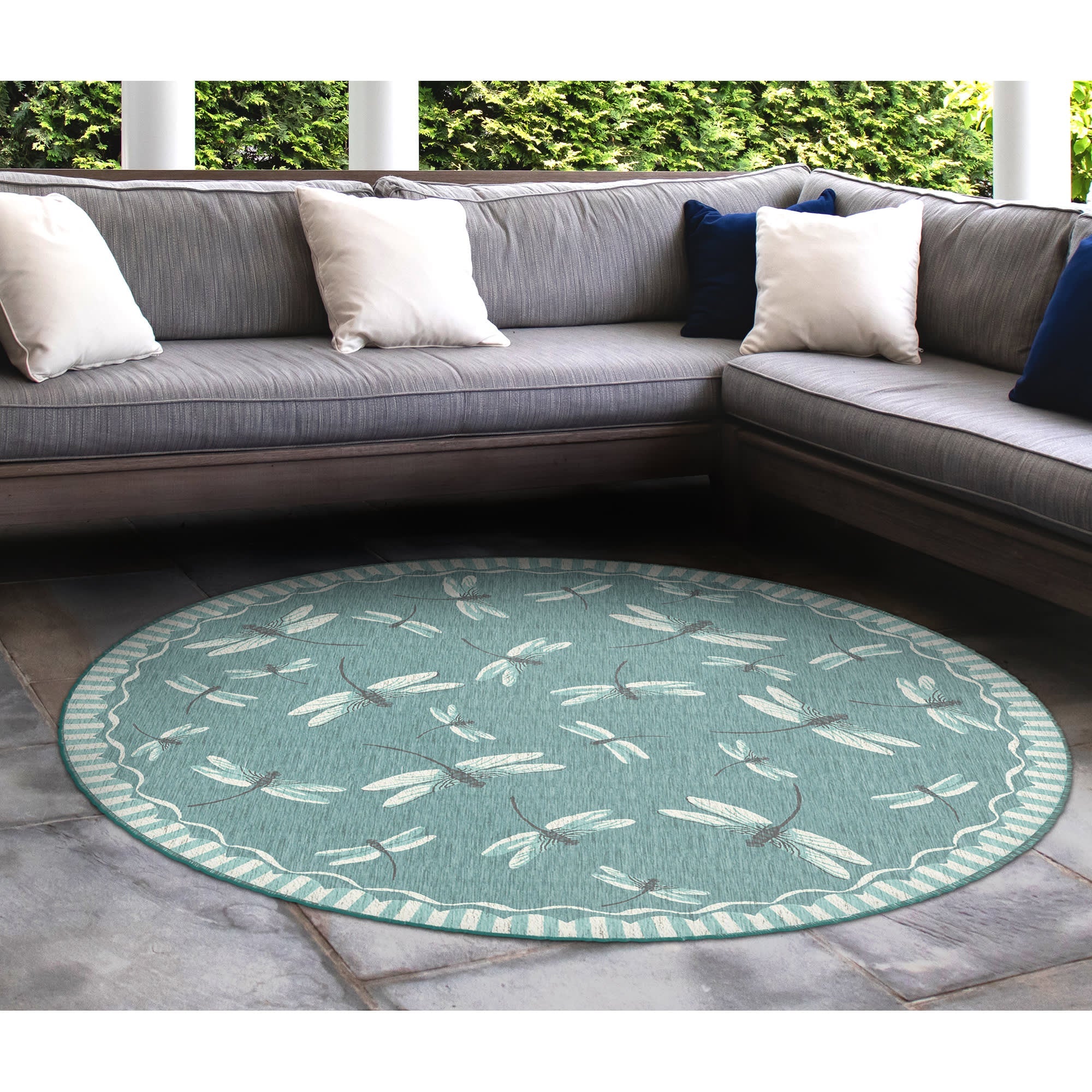 Carmel Dragonfly Indoor Outdoor Area Rug