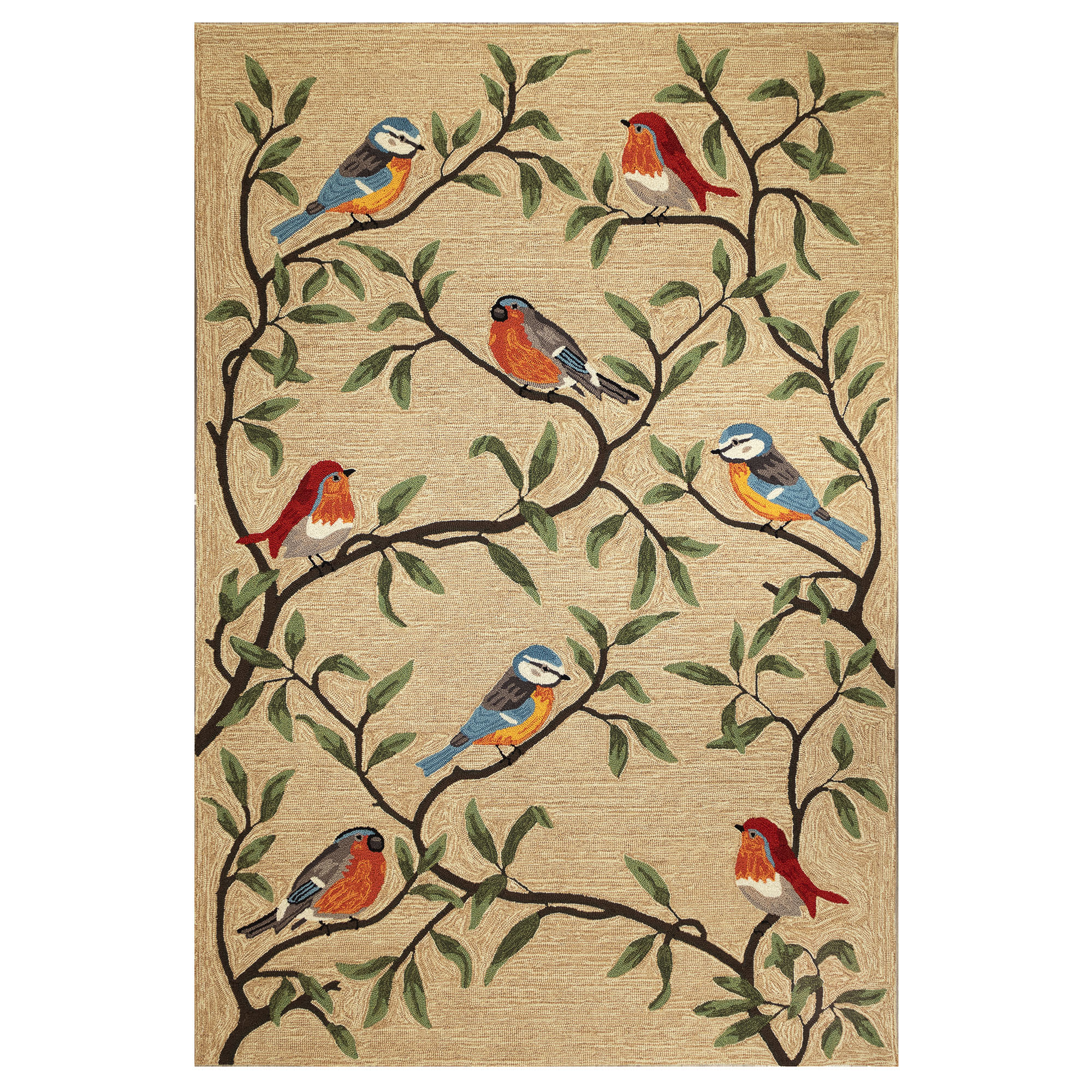 Ravella Birds On Branches Indoor/Outdoor Area Rug