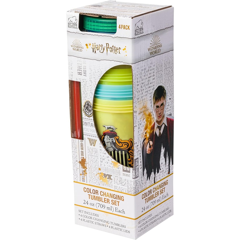 Harry Potter Nightmare Before Christmas Color-Changing Tumblers 4-Pk.